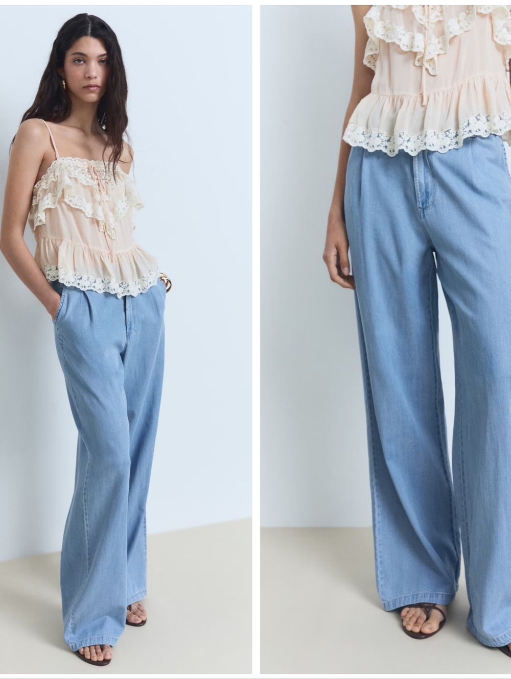 MANGO Lyocell Pants